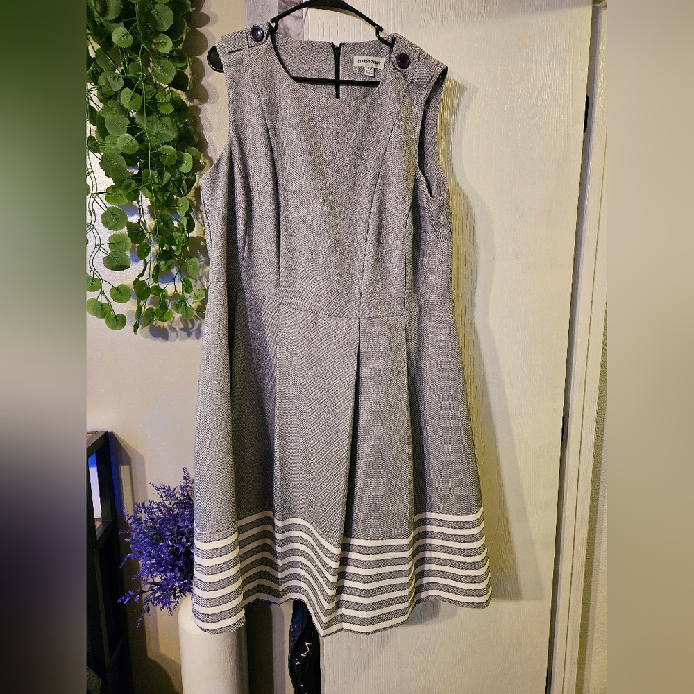 Shelby and palmer gray fit and flare dress size 18w